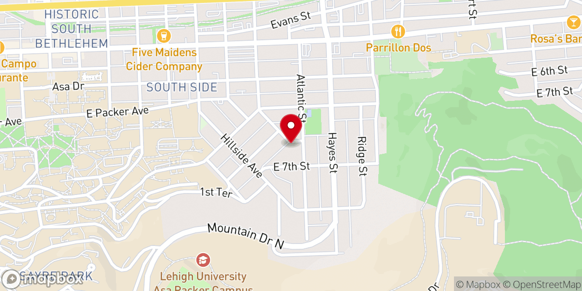 Map showing location of Iglesia Evangelica Hispana Luz Y Verdad