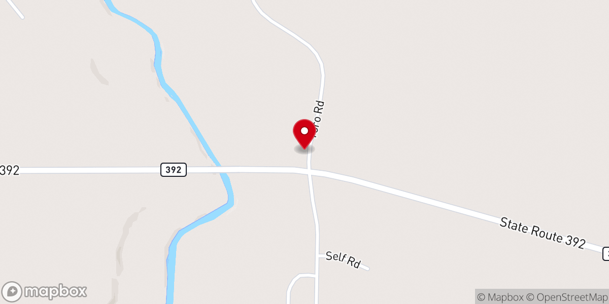 Map showing location of Tack-A-Paw Expedition