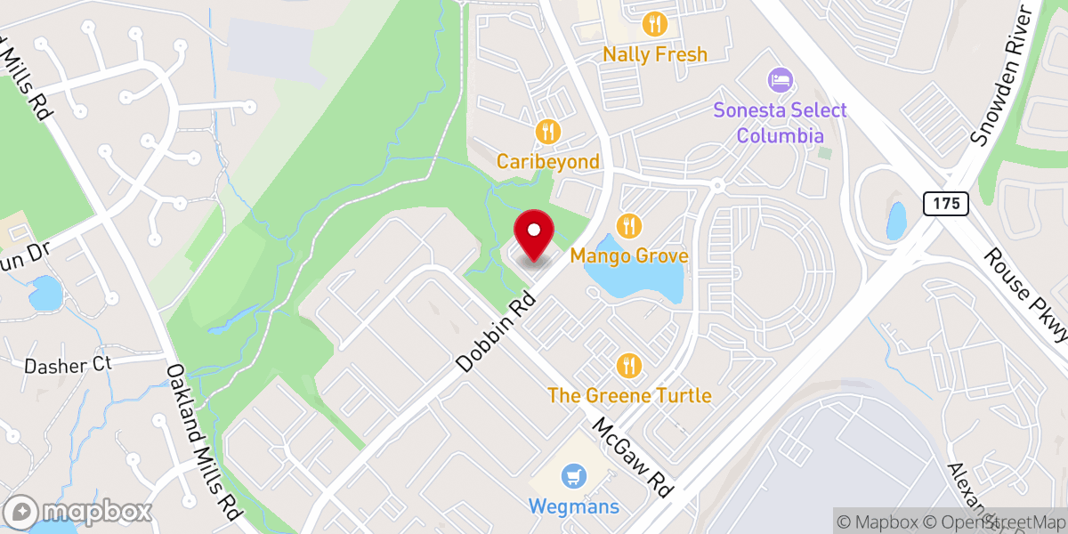 Map showing location of Bethany Church Columbia