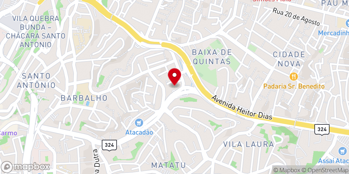 Map showing location of Igreja Universal - Dois Leões