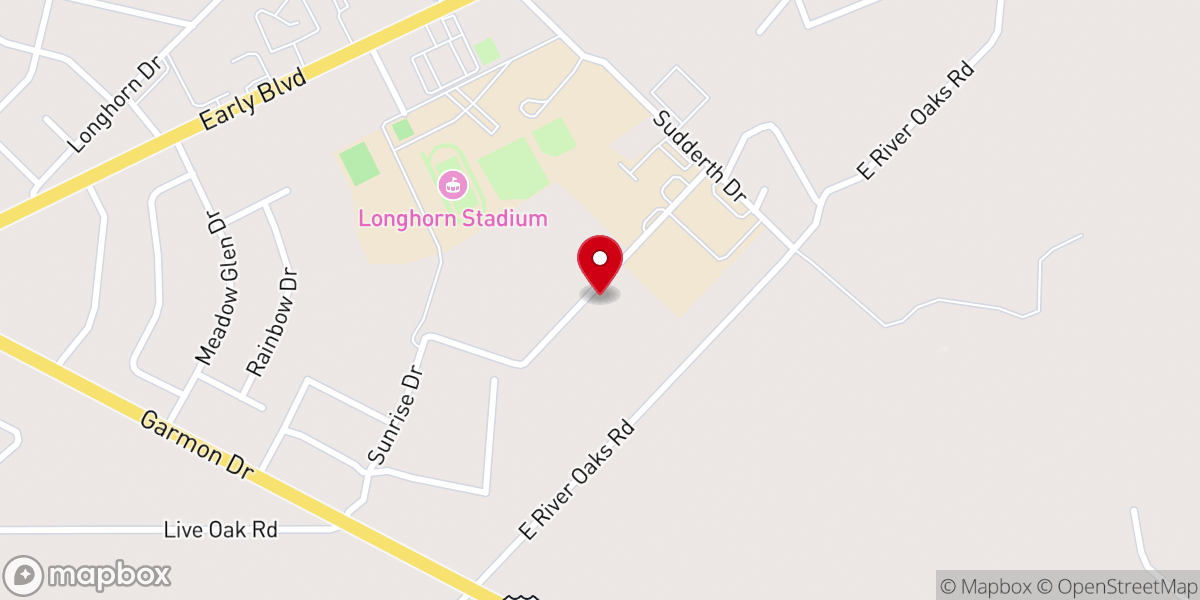 Map showing location of Life Point Baptist Church