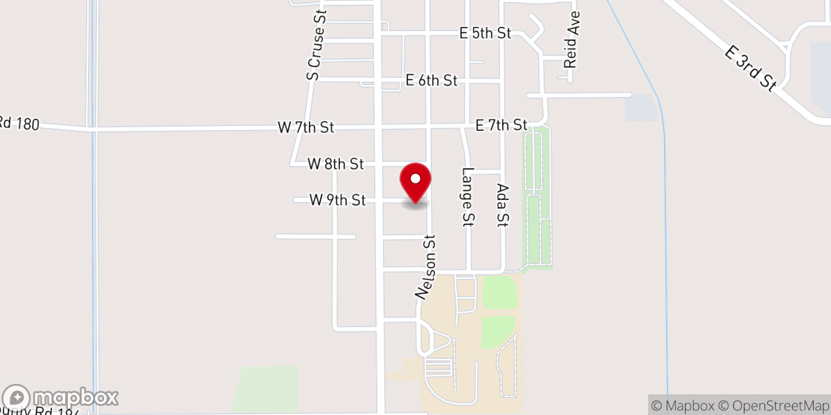 Map showing location of People of Praise United Pentecostal Church