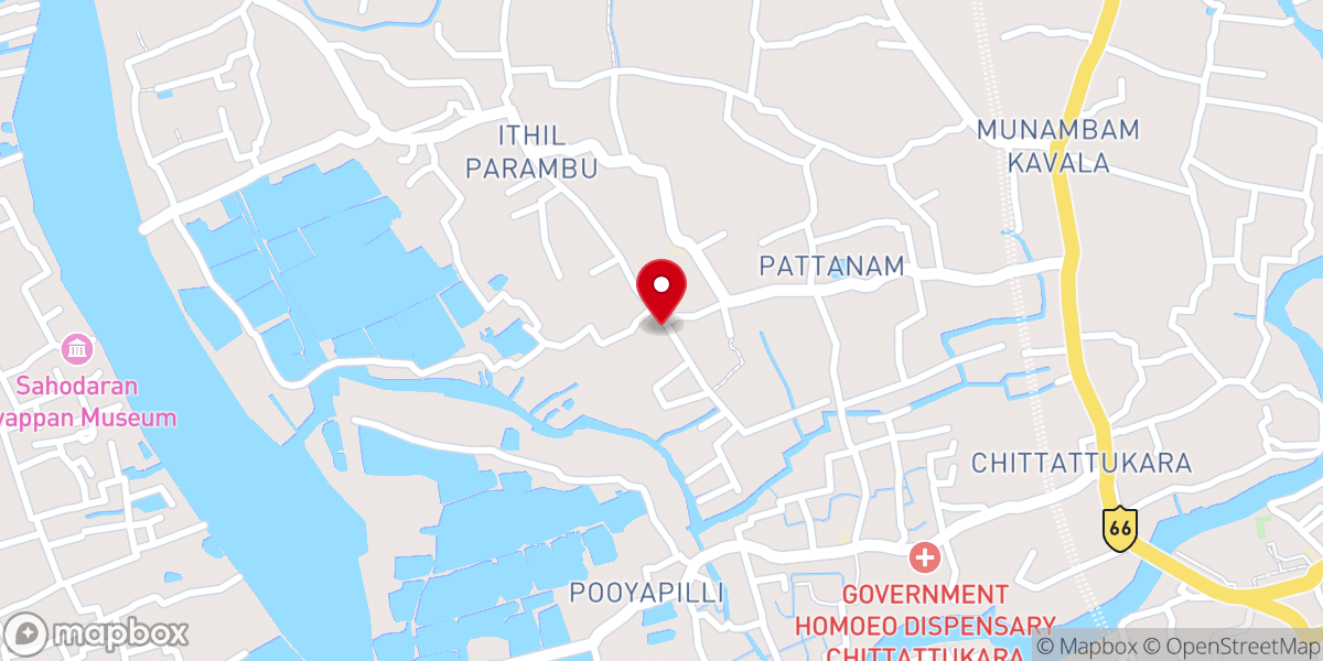 Map showing location of St.Sebastian's Chapel