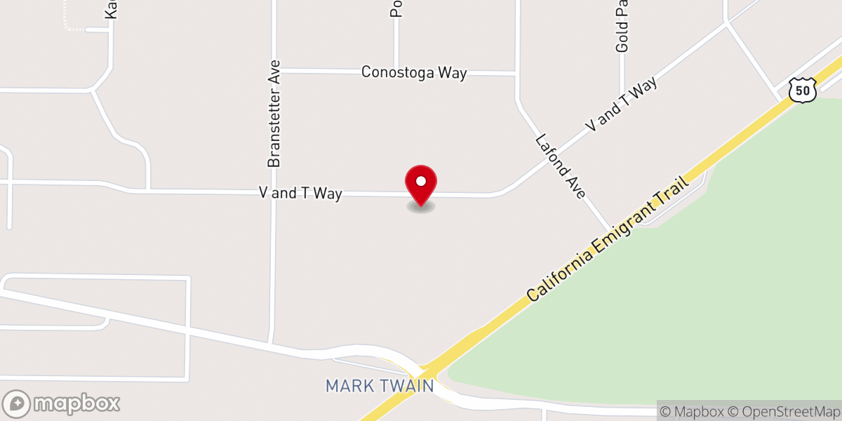 Map showing location of Dayton Valley Community Church