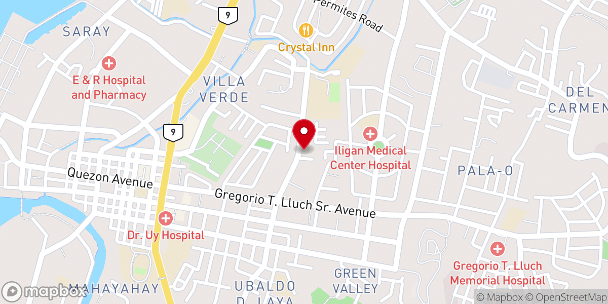 Map showing location of Iligan City Community Church, Inc.