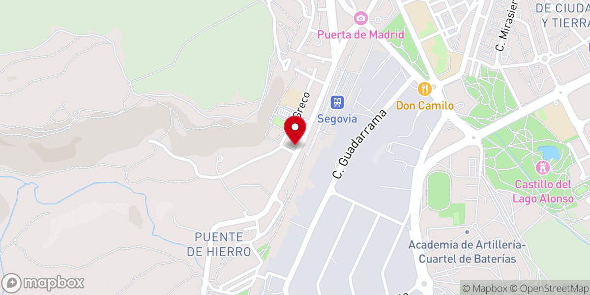 Map showing location of Obispado Segovia