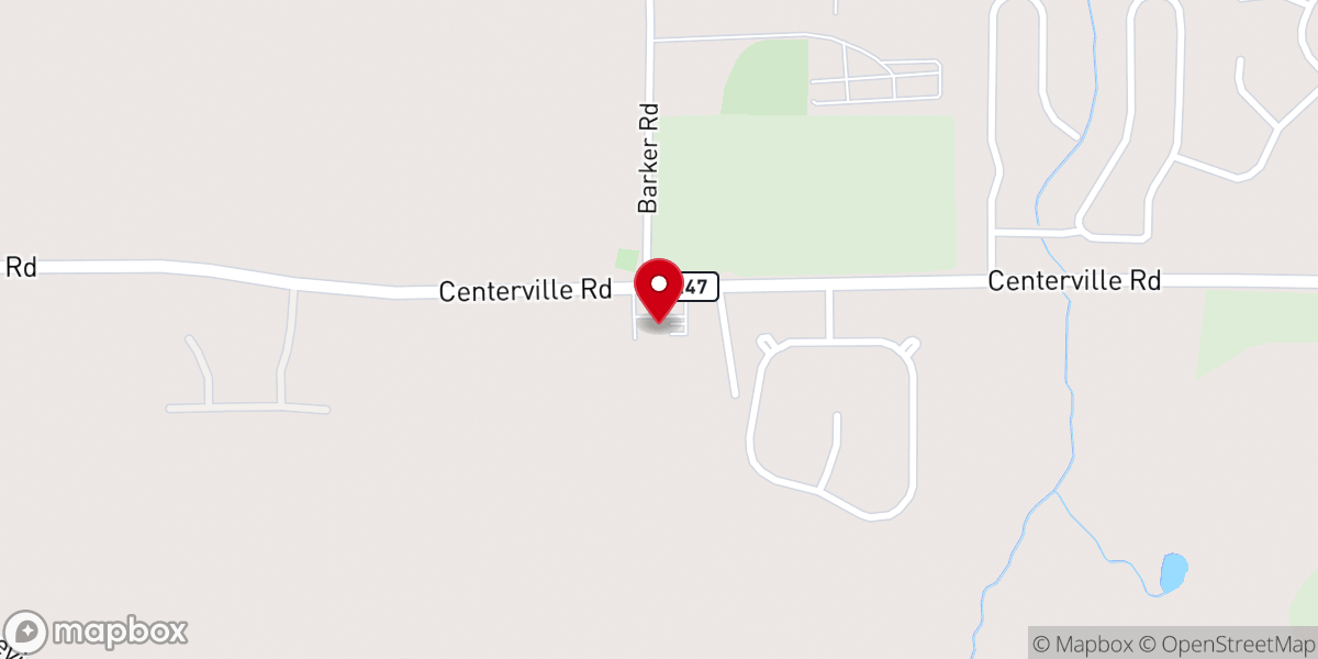 Map showing location of Peachtree Baptist Church
