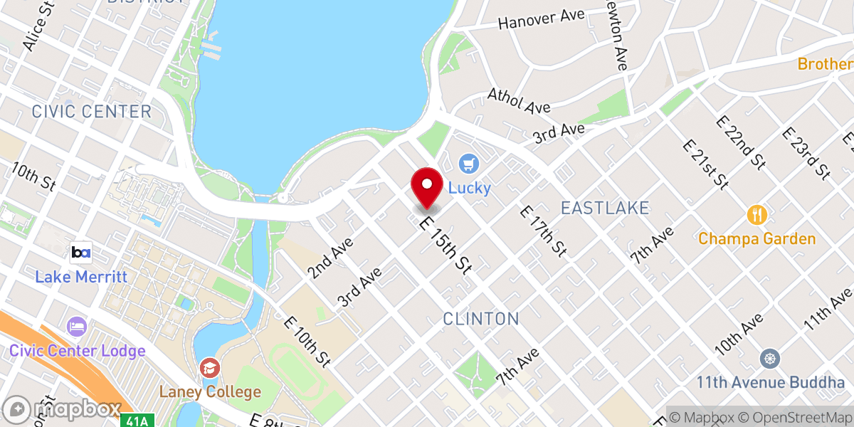 Map showing location of Incredible Church