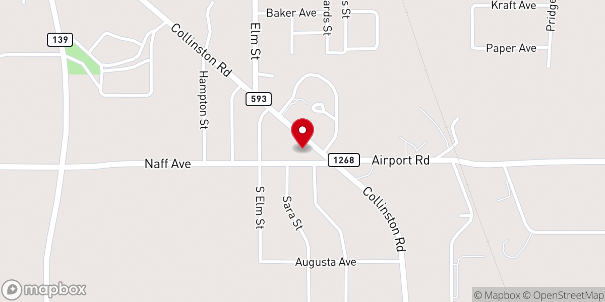 Map showing location of New St Paul Church of God in Christ