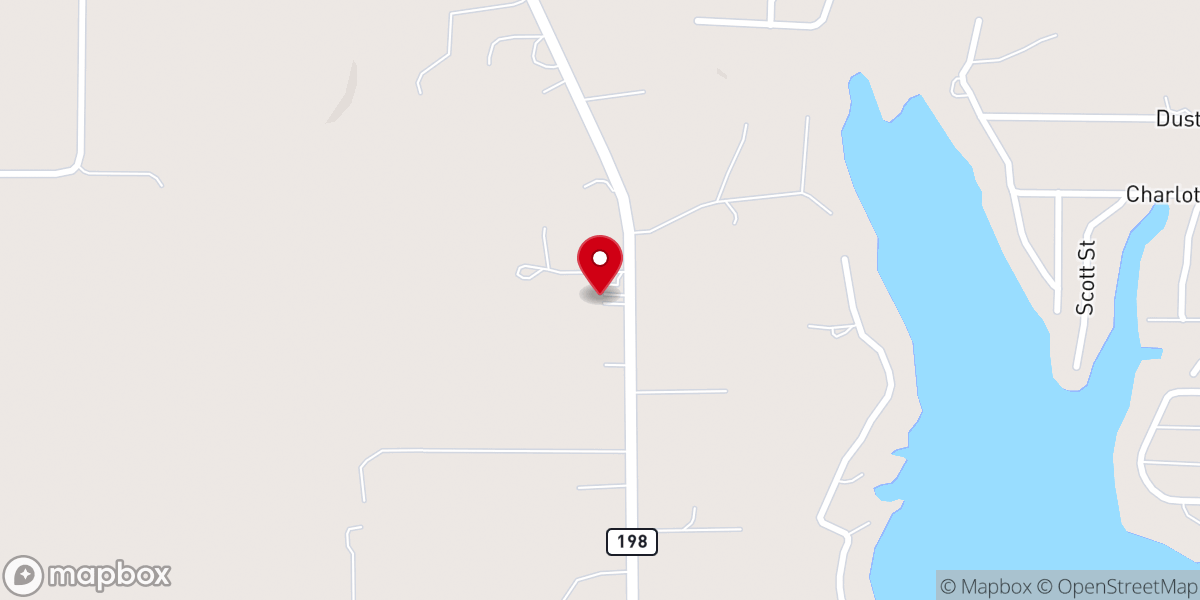 Map showing location of Faith Community Baptist Church