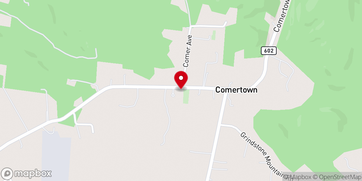 Map showing location of Mt Lebanon Congregational Church
