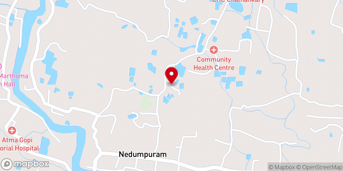 Map showing location of St. Mary's Malankara Catholic Church