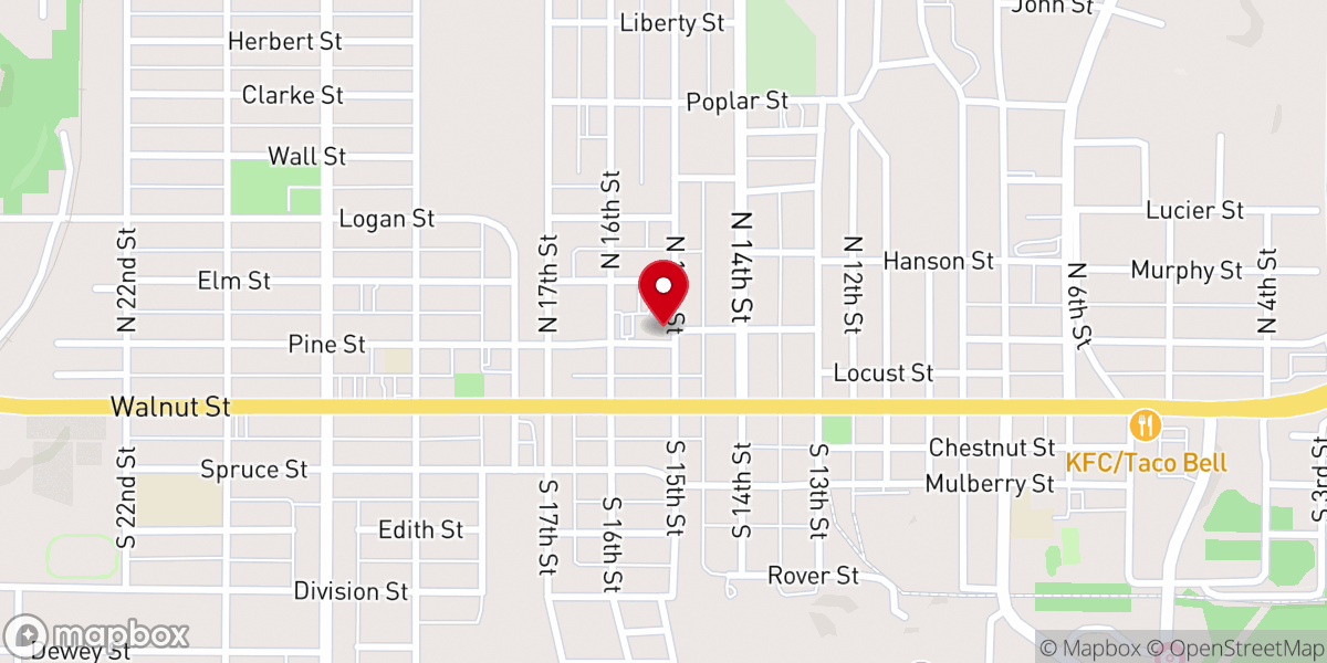 Map showing location of United Methodist Church