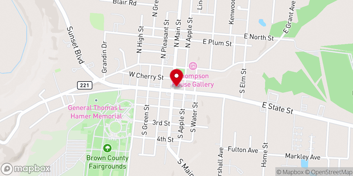 Map showing location of Georgetown United Methodist Church