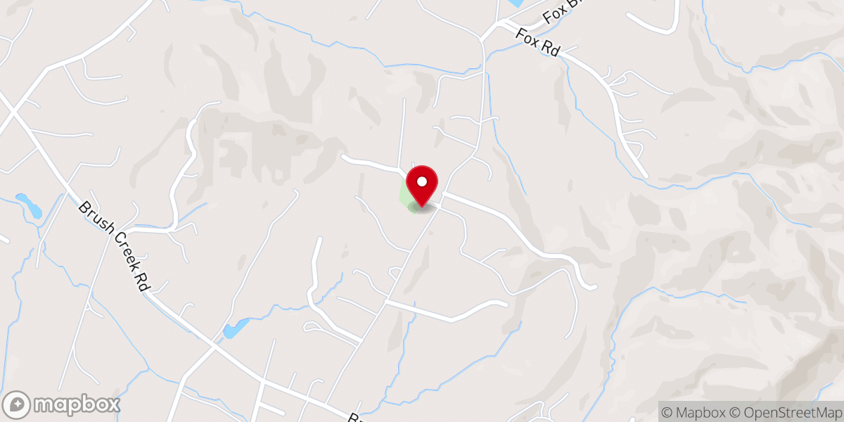 Map showing location of Bethany Church