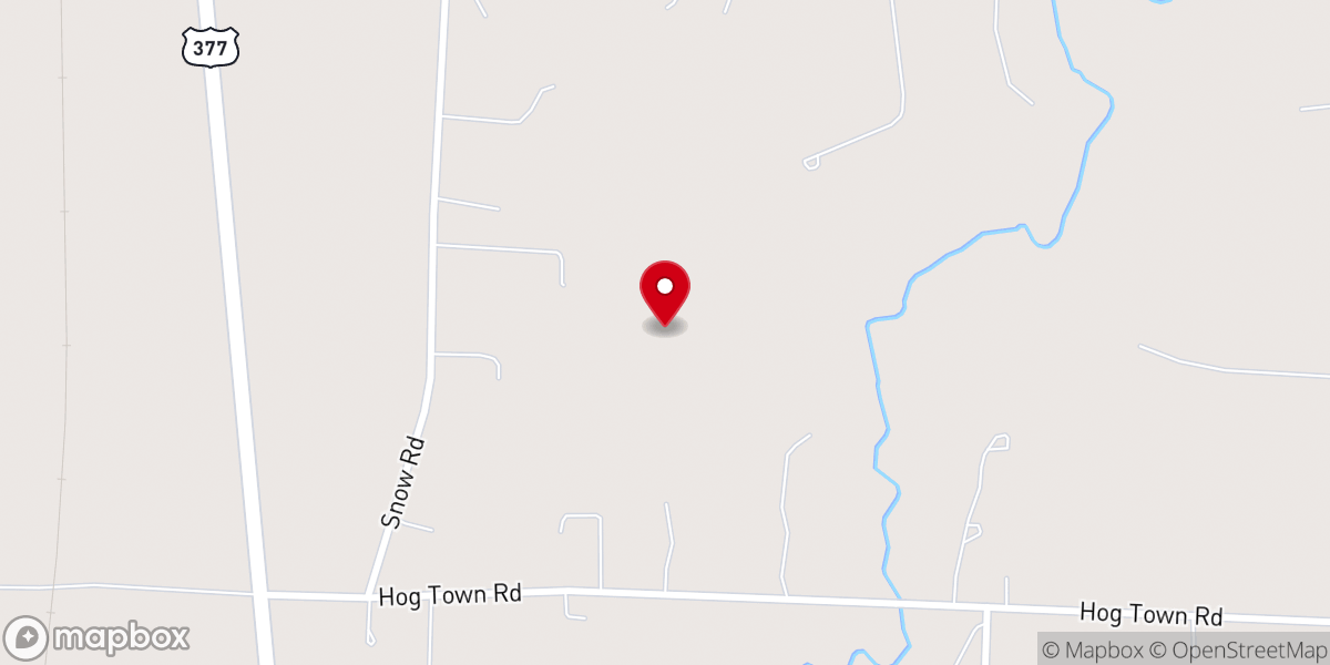 Map showing location of Circle J Cowboy Church