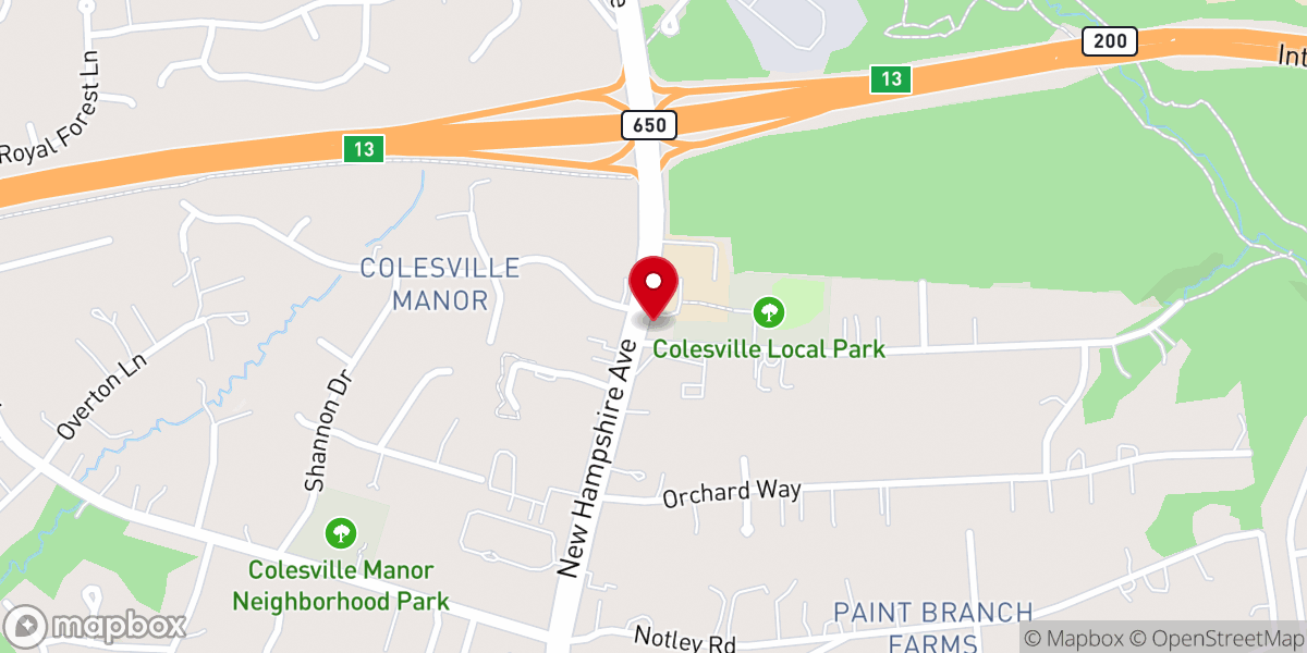 Map showing location of United Baptist Church