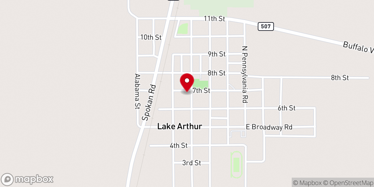 Map showing location of First Methodist Church