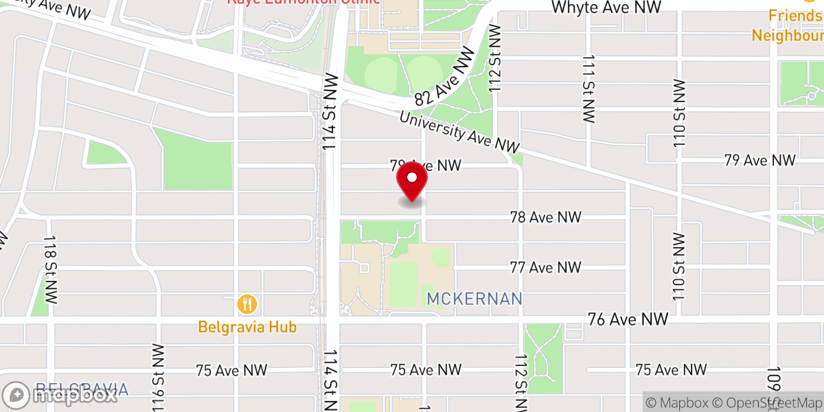 Map showing location of Christ Family Fellowship
