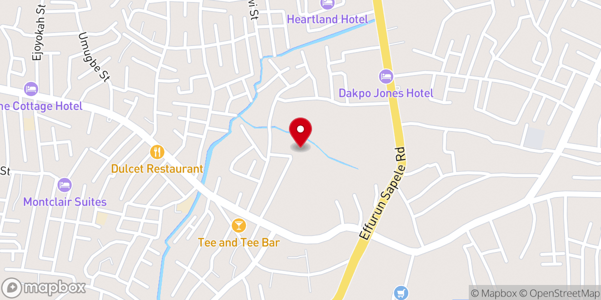 Map showing location of Assemblies Of God Church Jakpa Branch One