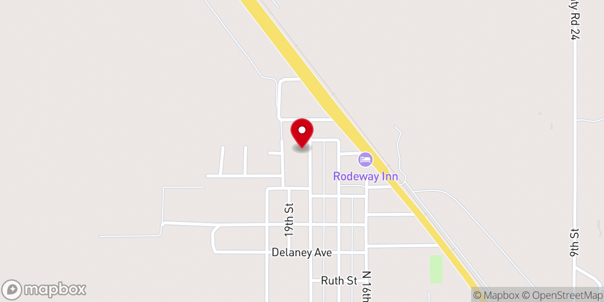 Map showing location of Memphis Church of Christ
