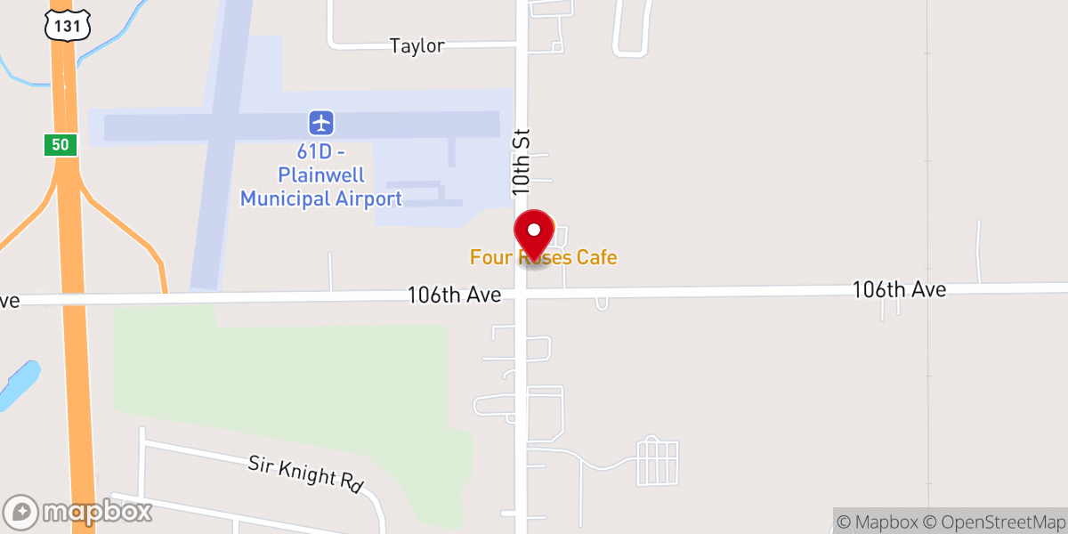 Map showing location of Cornerstone Christian Center
