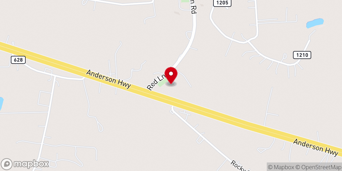 Map showing location of Mount Calvary Baptist Church