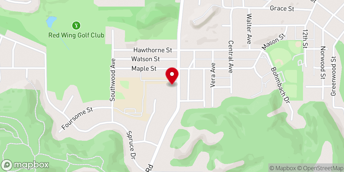 Map showing location of Our Redeemer’s Lutheran Church