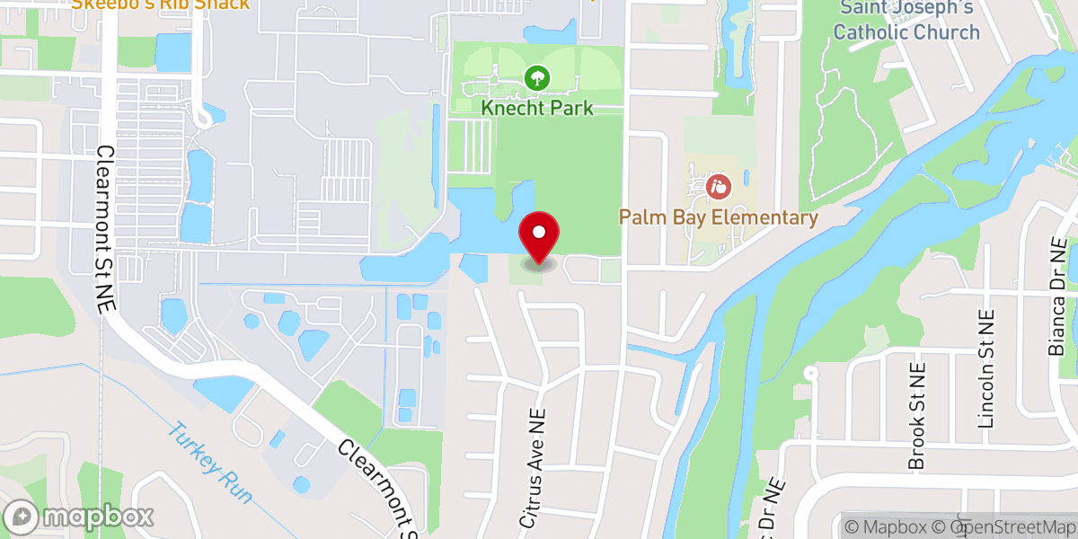Map showing location of Palm Bay Peniel Seventh-day Adventist Church
