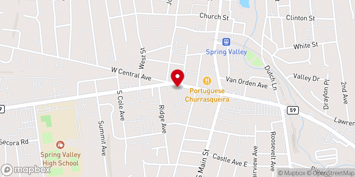 Map showing location of Church of God of Prophecy