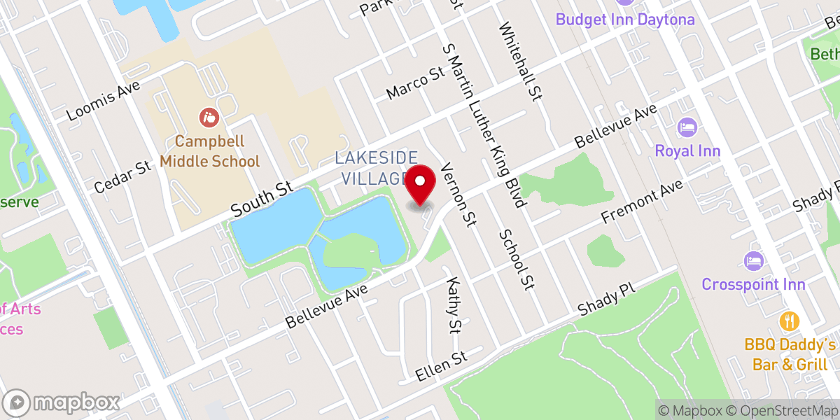 Map showing location of Mt. Calvary Assembly
