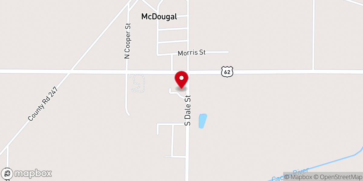 Map showing location of True Light Missionary Baptist Church