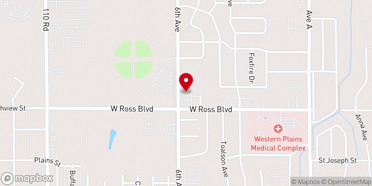 Map showing location of Grace Community Church