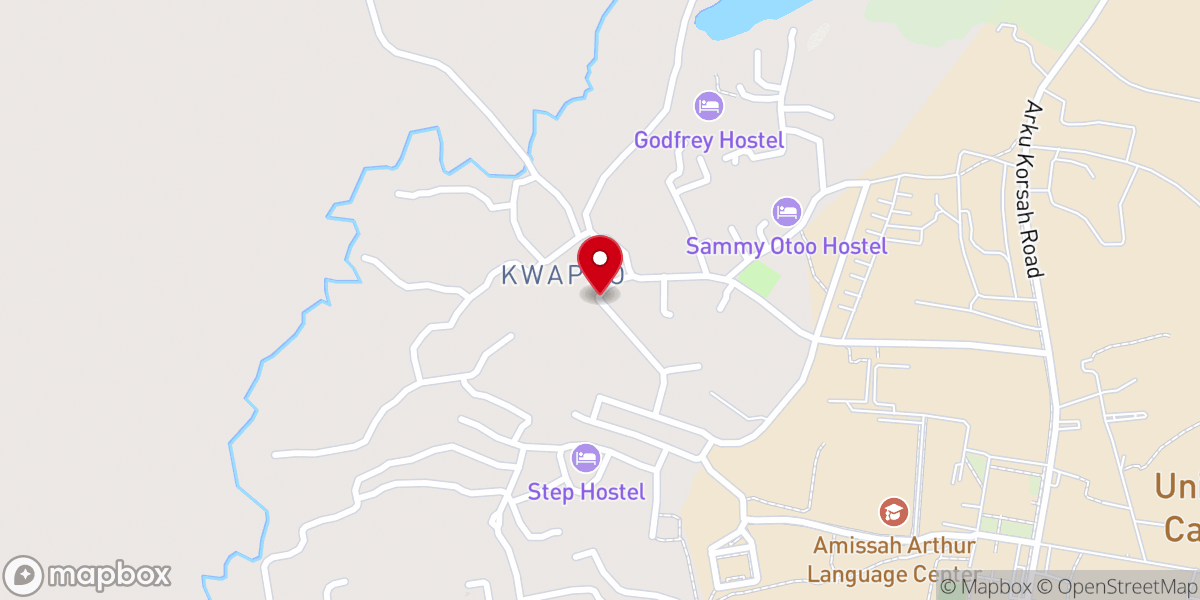 Map showing location of Church of Christ UCC