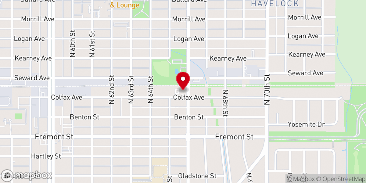Map showing location of Havelock Christian Church