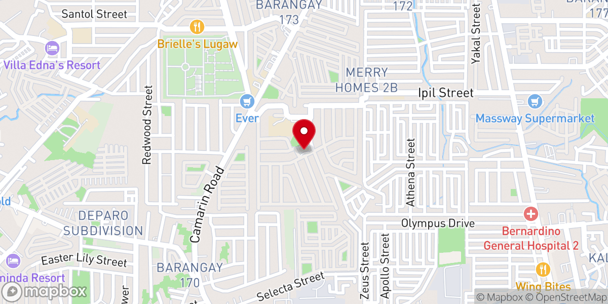 Map showing location of Diocesan Shrine and Parish of Our Lady of Fatima (Diocese of Novaliches)