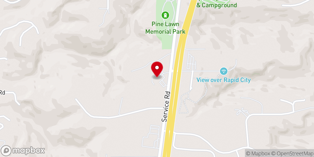 Map showing location of Calvary Baptist Church
