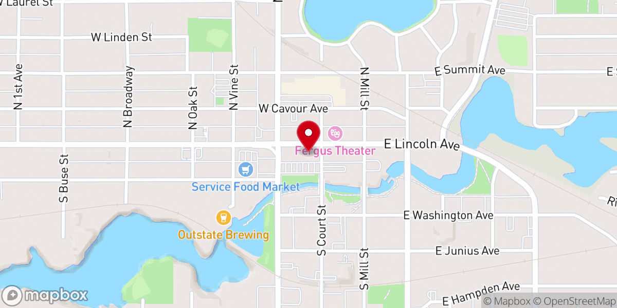 Map showing location of Cornerstone Church