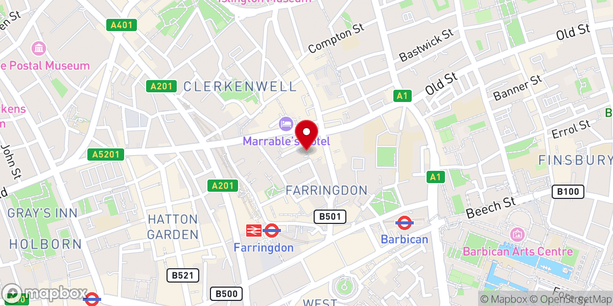 Map showing location of St John's Gate