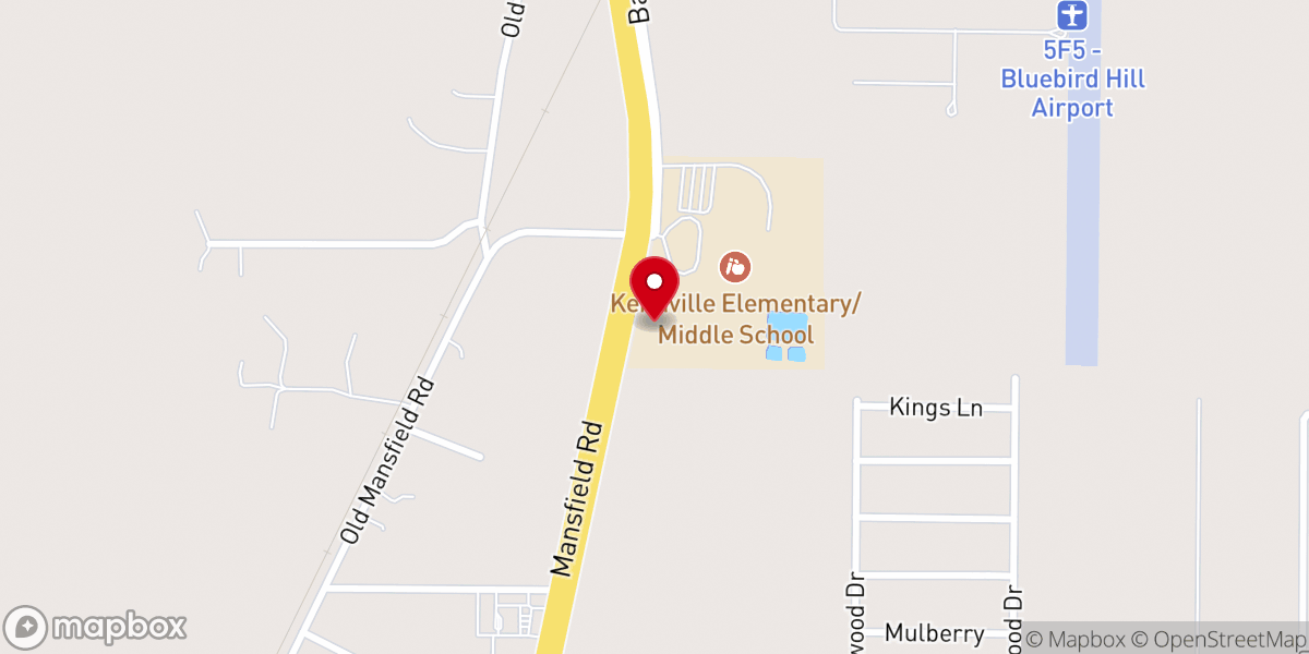 Map showing location of Keithville Community Park
