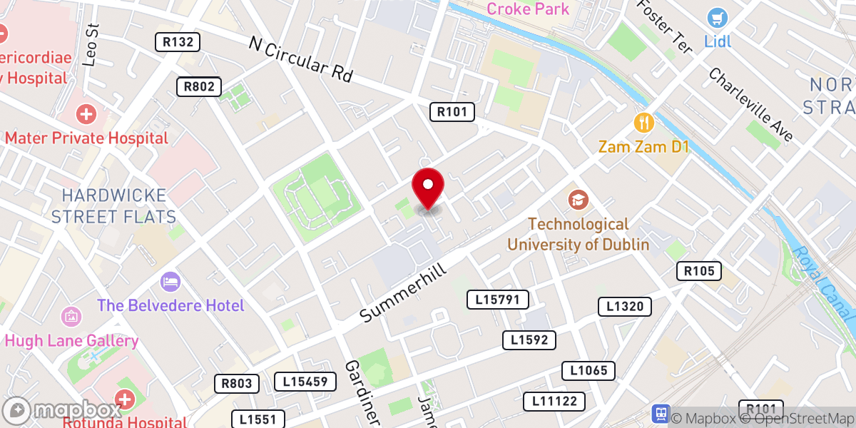 Map showing location of The Church Of Pentecost-Ireland