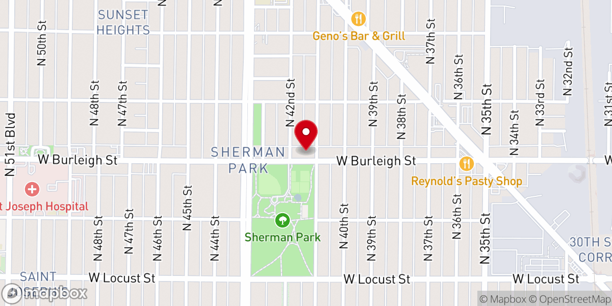 Map showing location of Apostolic Tabernacle
