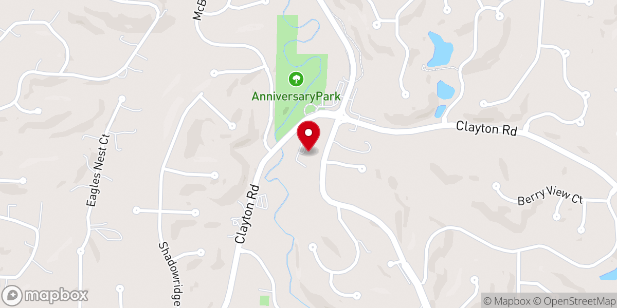 Map showing location of Woodlawn Chapel Presbyterian