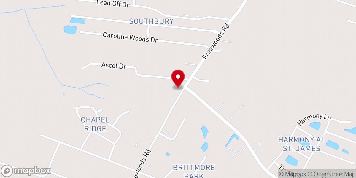 Map showing location of Salem Missionary Baptist Church