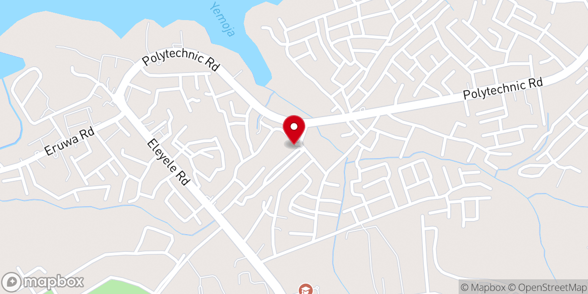 Map showing location of Power Of The Word Pentecostal church