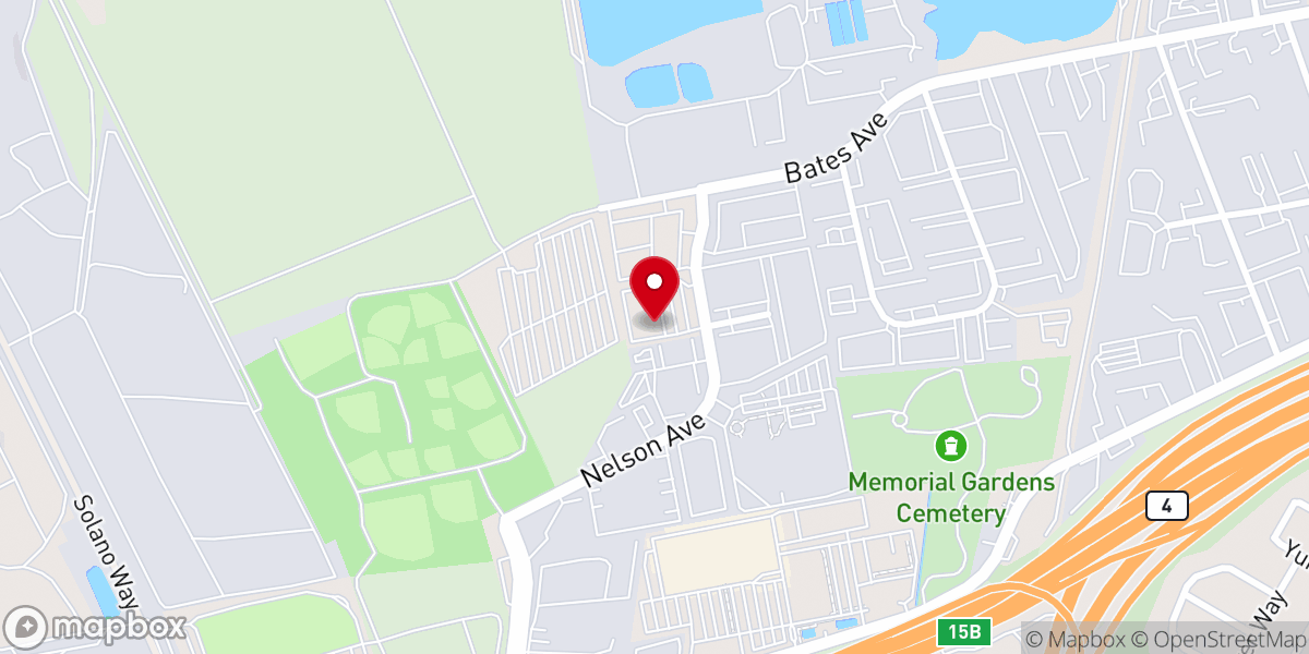 Map showing location of Calvary Chapel Concord