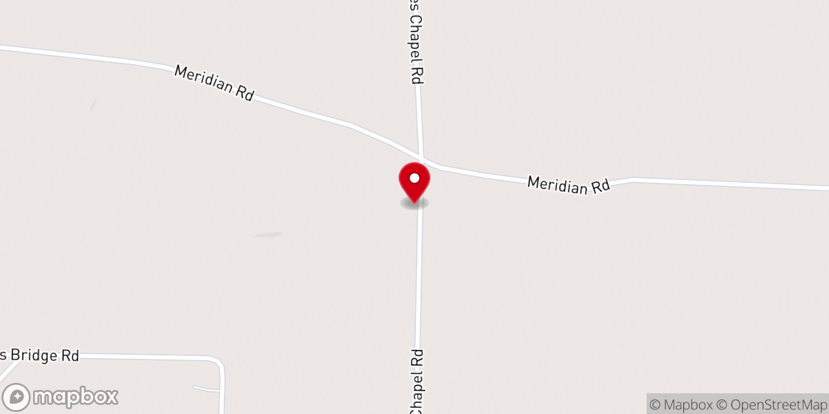 Map showing location of Earls Church