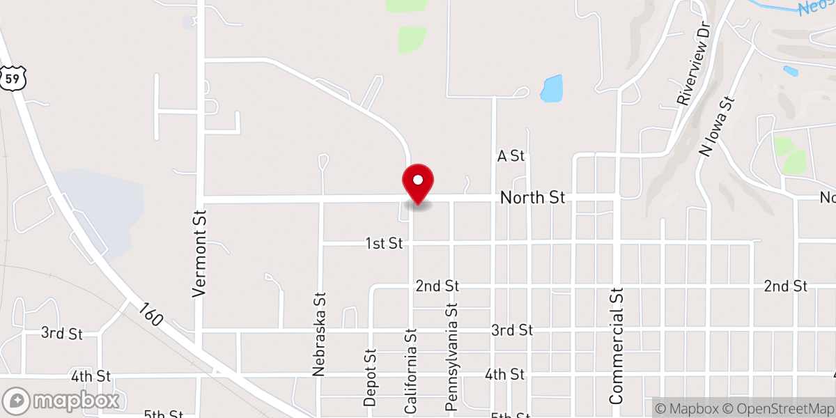 Map showing location of Lost Souls Ministry Corporation
