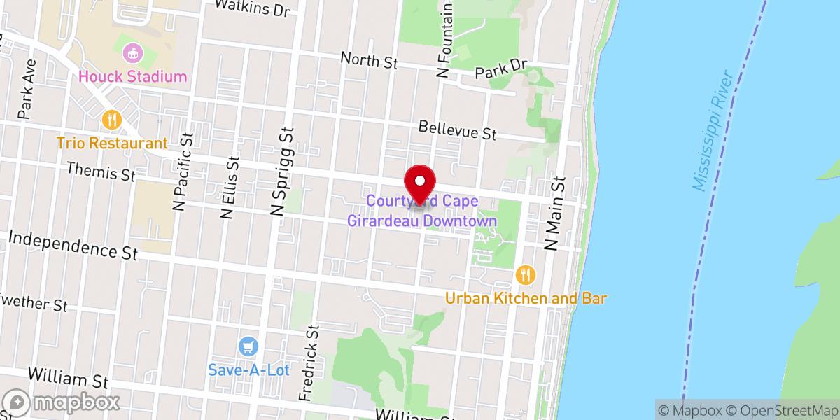 Map showing location of Christ Episcopal Church