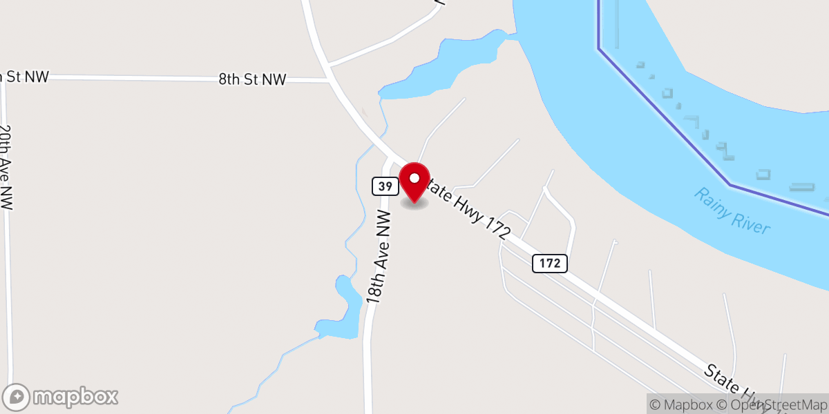 Map showing location of Lake Road Chapel